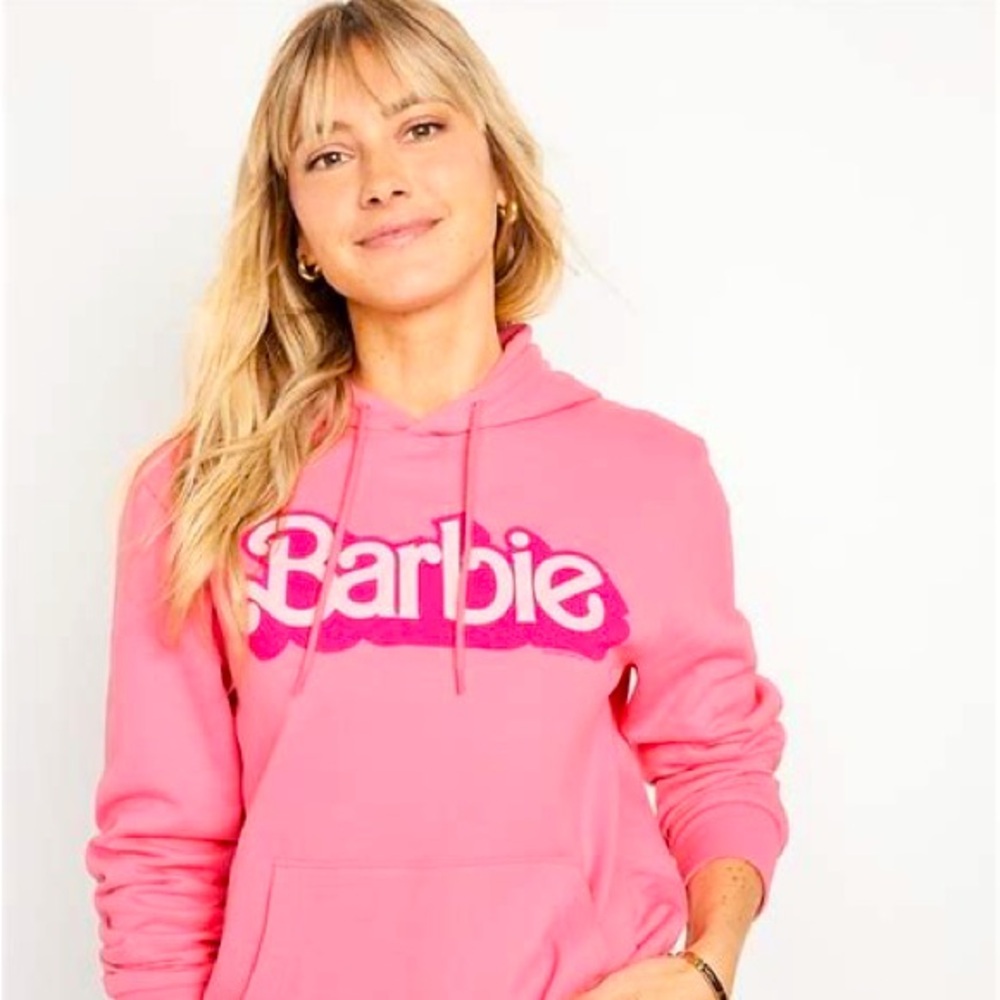 NWT Sealed Pink Barbie Logo Hoodie